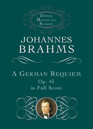German Requiem, Op. 45 Study Scores sheet music cover